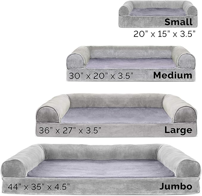 Furhaven Orthopedic Dog Bed for Medium/Small Dogs w/ Removable Bolsters & - Image 8