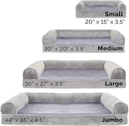 Furhaven Orthopedic Dog Bed for Medium/Small Dogs w/ Removable Bolsters & - Image 8