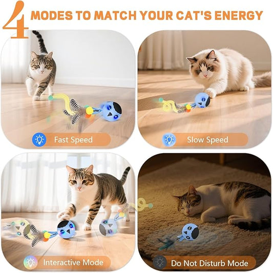 Cat Toys, Interactive Cat Toys for Indoor Cats, USB Rechargeable Electronic - Image 2