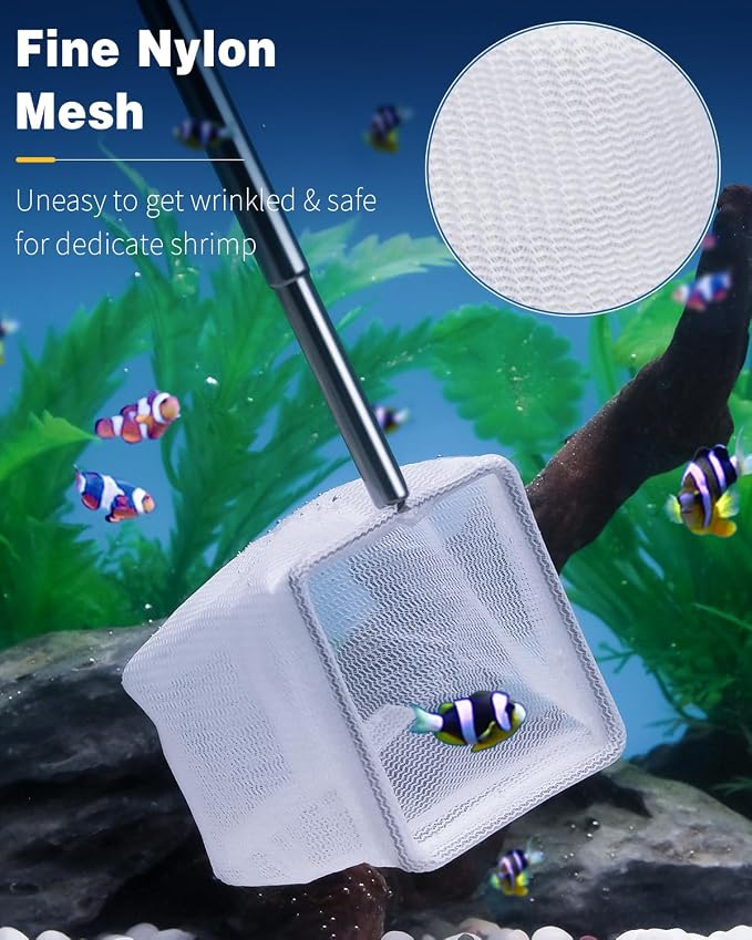 Pawfly Aquarium Shrimp Net, 2 Inch Tiny Fish Tank Net - Image 2