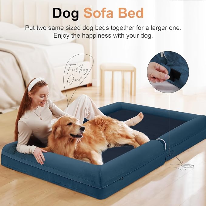 Large Dog Bed Orthopedic Washable: Beds Bolster XL Bed Large Big Dogs Memory - Image 3