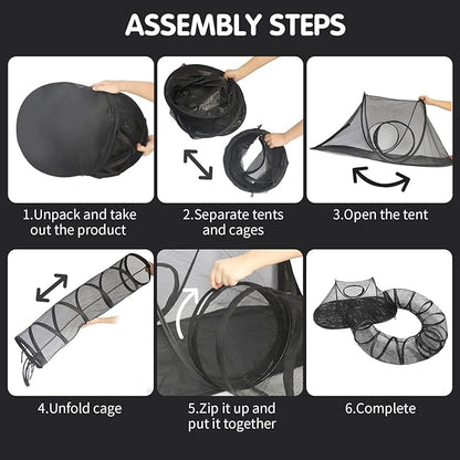 Rest-Eazzzy Outdoor Cat Enclosures, Portable Cat Tent - Image 5