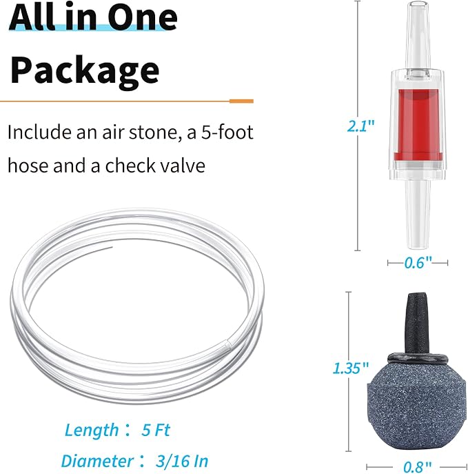 Pawfly Aquarium 15-40 GPH Compact Air Pump Quiet Oxygen Aerator Pump - Image 3