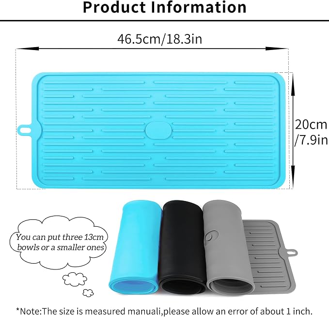 Ptlom Pet Placemat for Dog and Cat, Anti-Slip Waterproof Dogs Feeding Mat - Image 2