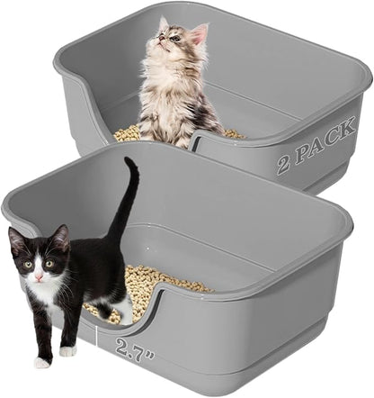 2 Pack Low Entry Small Litter Box by Unknown