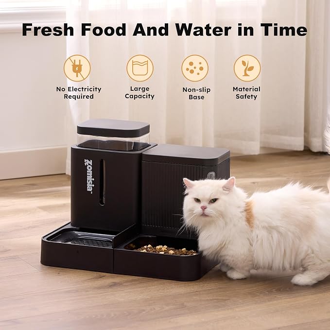 Gravity Dog Food and Water Dispenser, 2 in 1 Automatic Dog Feeder - Image 5