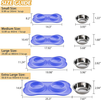 Hubulk Pet Dog Bowls 2 Stainless Steel Dog Bowl - Image 4