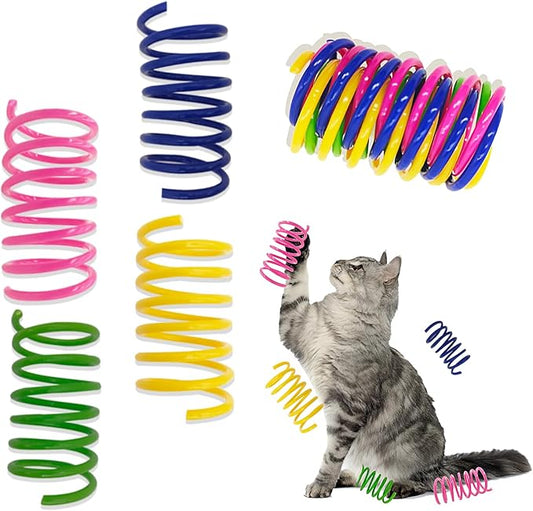 Cat Spring Toys 60 Pack, Interactive Toys by YULOYI