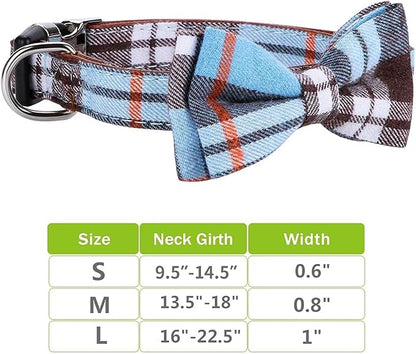 Faleela Soft &Comfy Bowtie Dog Collar, Detachable and Adjustable Bow Tie Collar - Image 5
