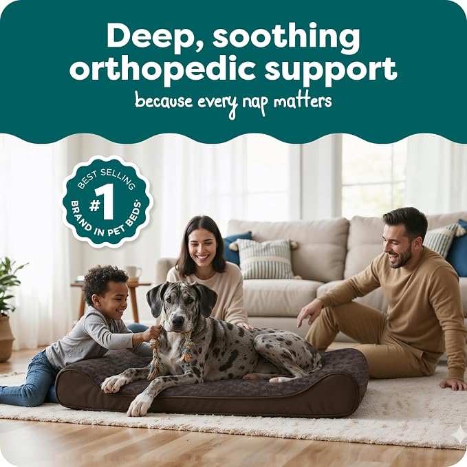 Furhaven Orthopedic Dog Bed for Large Dogs w/ Removable Washable Cover - Image 2