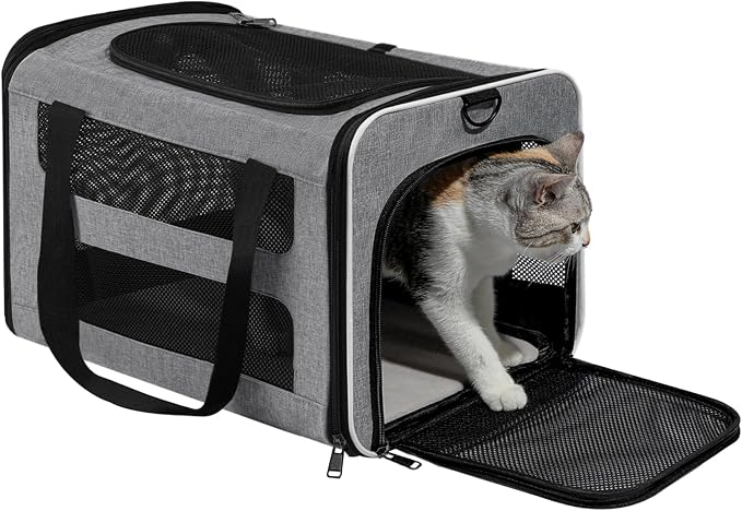 Cat Carrier Soft-Sided Travel Bag - Image 9