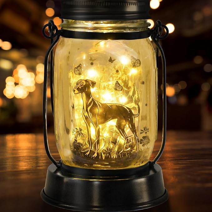 Greyhound Gifts for Women/Men Greyhound Solar Lanterns Mom Birthday Speedster - Image 9
