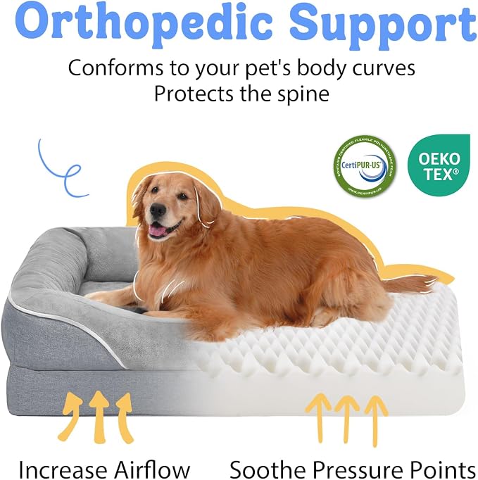 Washable Orthopedic Large Dog Bed - Image 2