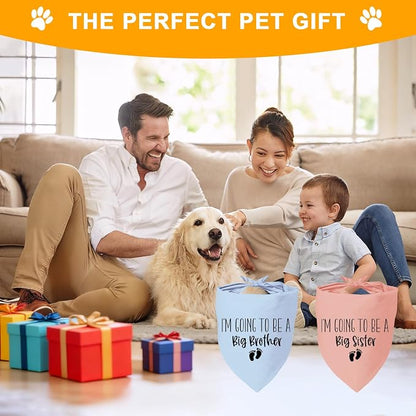 2 Pack Dog Bandana Pregnancy Announcement, I'm Going to Be a Big Brother Gender - Image 7
