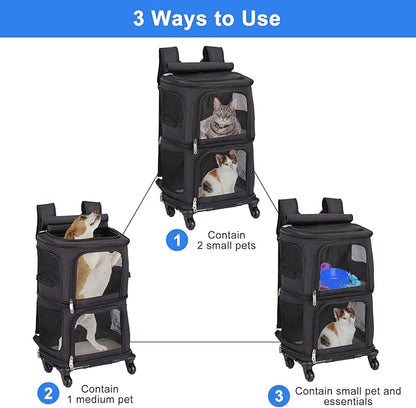 Double Pet Carrier Backpack - Image 2