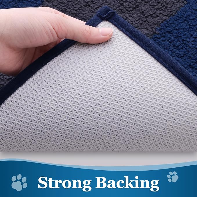 Buganda Dog Door Mat for Muddy Paws, Absorbent Dirt Trapper Washable Indoor - Image 5