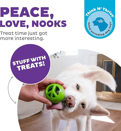 Outward Hound Nooks Peace Interactive Durable Treat-Dispensing Dog Toy - Image 3