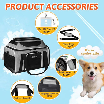 Petskd Top-Expandable Pet Carrier 18x13x9.5 Inches Southwest Airline Approved - Image 7