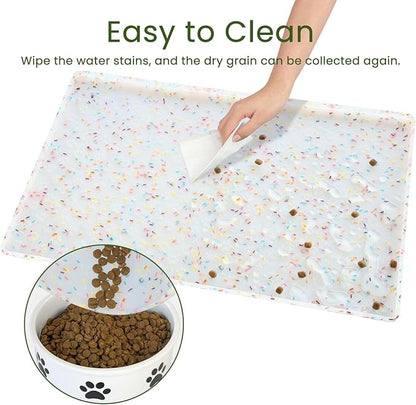 Ptlom Dog Food Mat Anti-Slip Dog Bowl Mats - Image 7
