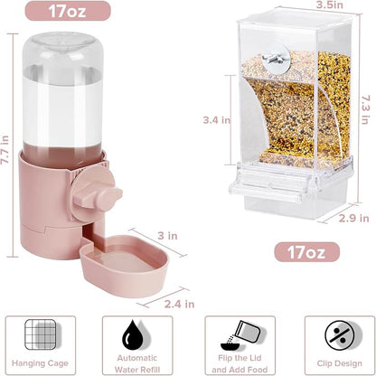 No Mess Bird Feeder Water Dispenser Set, Bird Feeder - Image 2