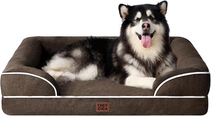 EHEYCIGA Orthopedic XL Dog Beds, Waterproof Memory Foam Dog Bed by EHEYCIGA