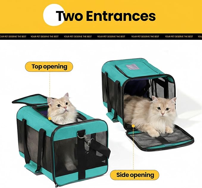 Cat Carrier Airline Approved, Soft-Sided Dog Carrier - Image 4