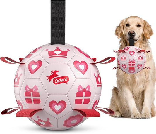 QDAN Valentines Gift Dog Toys, Interactive Tug of War Toy, Puppy Birthday Gifts by QDAN