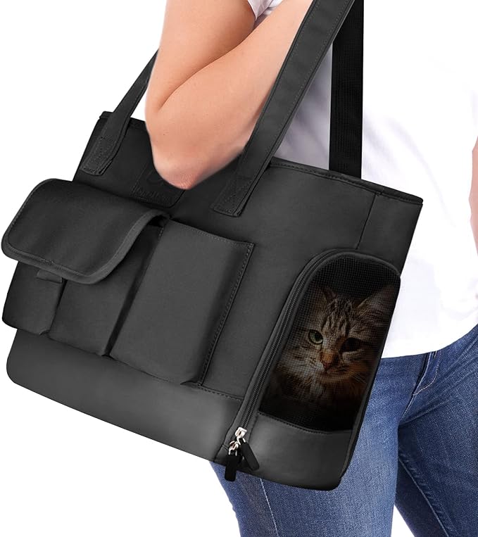 Cat Carrier, Dog Carrier, Pet Carrier, Foldable Waterproof Premium PU Leather by WelcomeToJohomviin