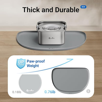 DownyPaws Cat Food Mats for Floors Waterproof, BPA Free Silicone Pet Feeding Mat - Image 8
