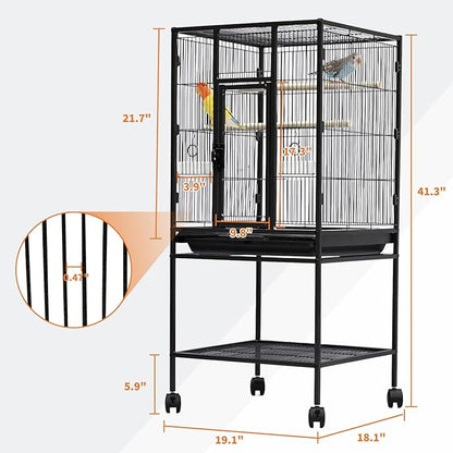 Large Bird Cage, 40.5" H Big Bird Cage - Image 4