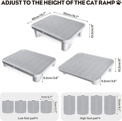 Adjustable Cat Step Ramp, Double Layer Litter Box Step - Image 3