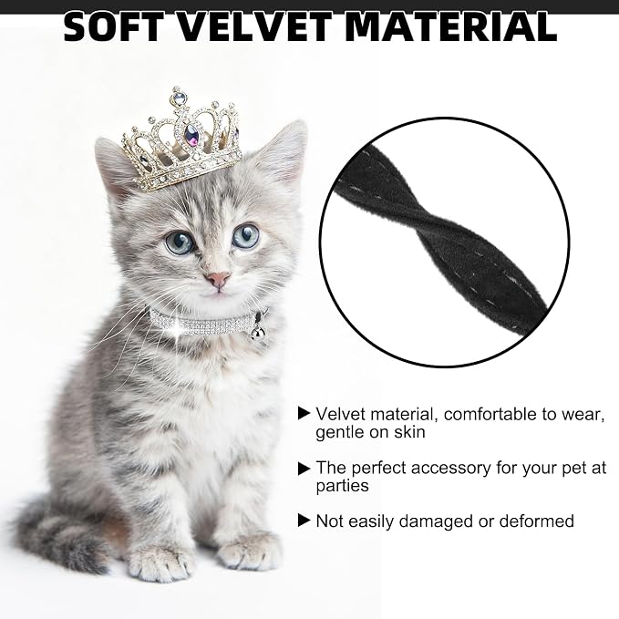 EXPAWLORER Soft Velvet Safe Cat Collars - Image 4