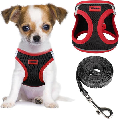 YIMEIS Dog Harness and Leash Set, No Pull Soft Mesh Pet Harness, Reflective by YIMEIS