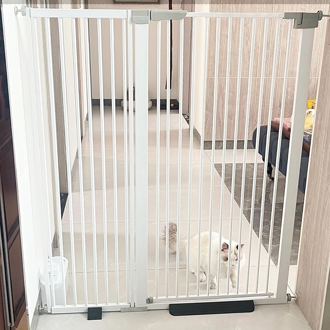 41" Tall Safety Pet Gate, Adjustable 29.92"-57.48" Wide, No Drilling Pressure - Image 7