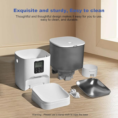 Automatic Cat Feeder, 6L Cat Food Dispenser - Image 5