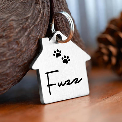 Ultra Joys Cat ID Tag Personalized Pet Tags, Durable Stainless Steel Small Pet - Image 2