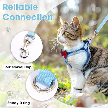 Cat Vest Harness and Leash Set for Walking, Escape Proof, Adjustable Kitten - Image 4