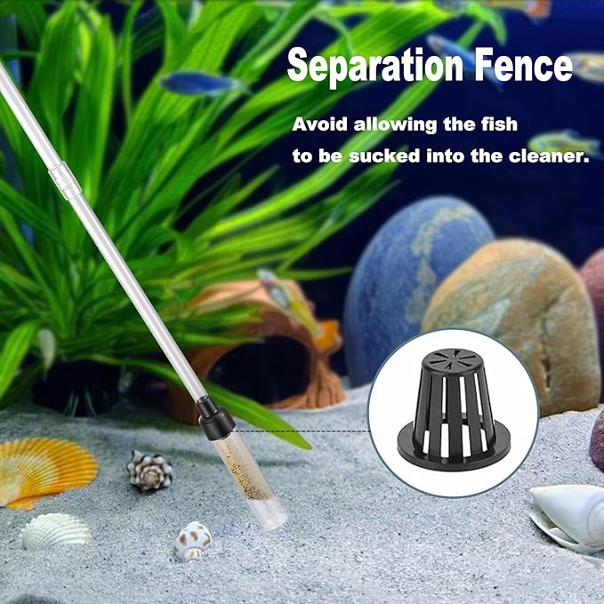 Carefree Fish Aquarium Gravel Cleaner 6Ft Hose Silicone Airbag Fish Tank Water - Image 4