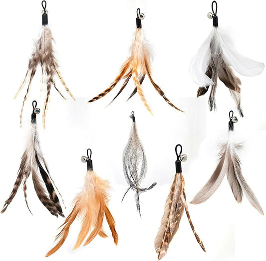 Natural unstained Feathers, Cat Feathers Refill by miwooim