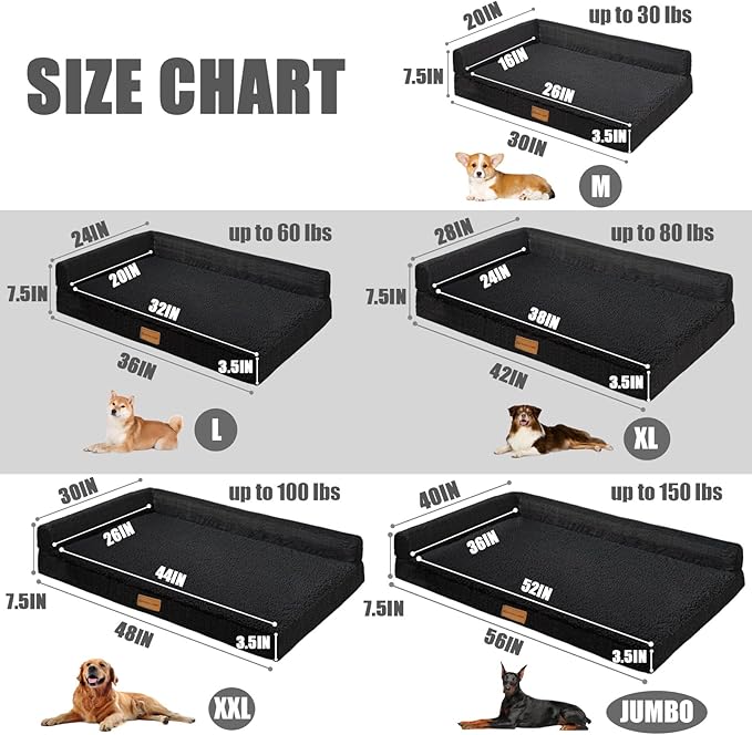 Patas Lague Orthopedic Jumbo Dog Bed - Image 6