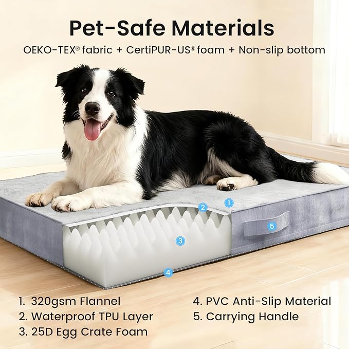 OhGeni Orthopedic Waterproof Dog Bed - Image 9
