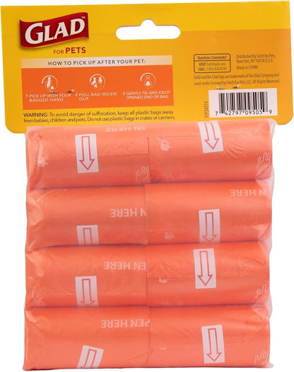 Glad for Pets Large Dog Waste Bags, Tear-Resistant, 16 Rolls | Heavy Duty Dog - Image 2