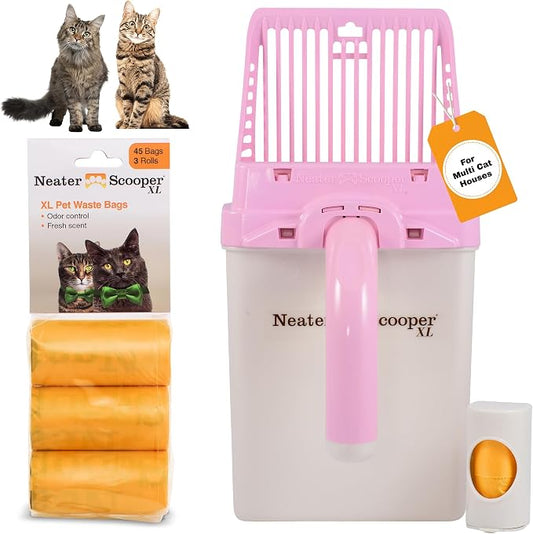 Neater Pet Brands Neater Scooper XL Cat Litter Scoop, 60 Refill Bags – by NeaterPetBrands