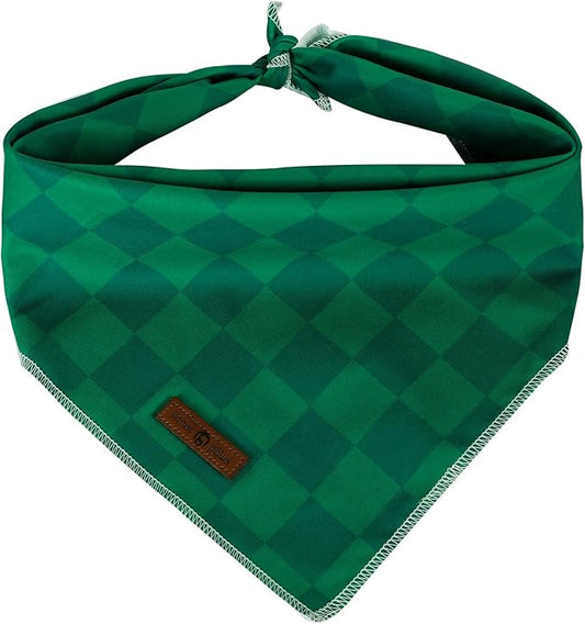 Lionet Paws Christmas Dog Bandana Washable Cotton Borwn Handkerchief Scarf by lionetpaws