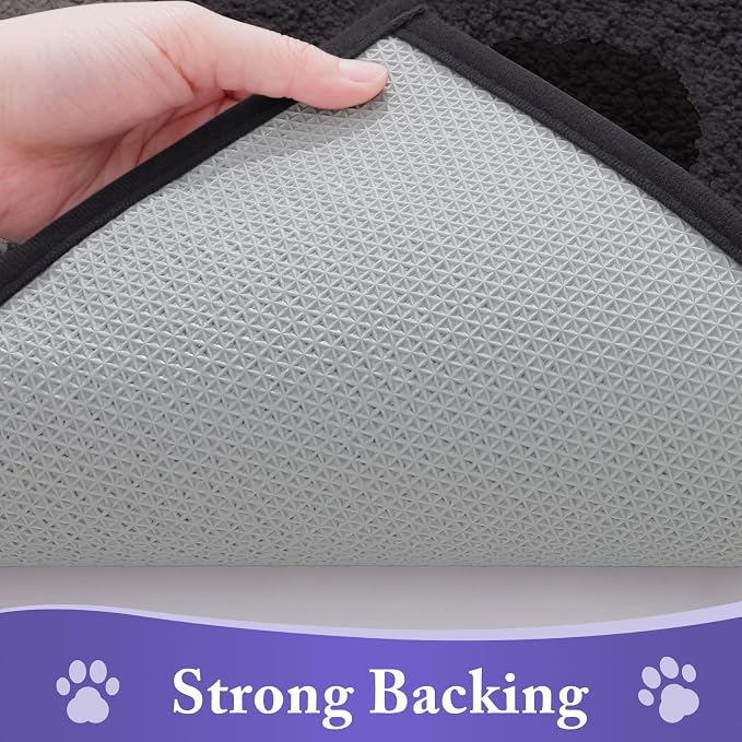 Buganda Dog Door Mat for Muddy Paws, Absorbent Dirt Trapper Non Slip Indoor - Image 5