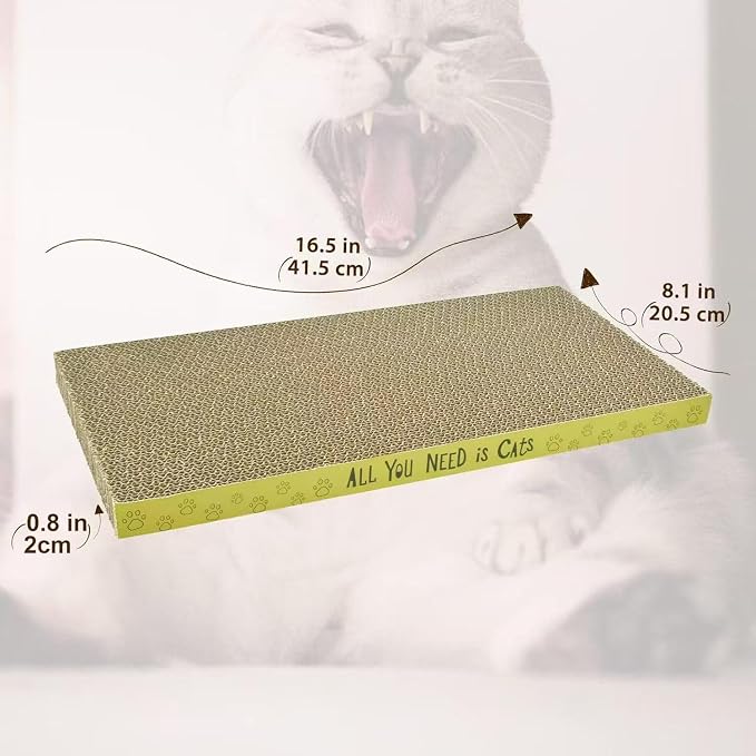 3 Pack Cardboard Cat Scratcher Pads Cat Scratching Board - Image 2