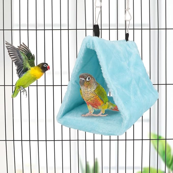 Wontee Bird Nest House Warm Bird Bed Hanging Hammock Snuggle Hut - Image 2