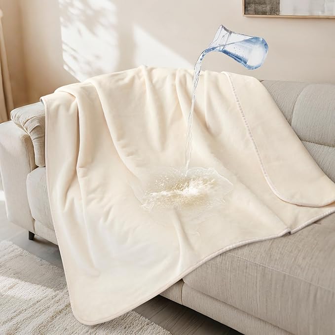 LOOBANI Waterproof Dog Blanket for Couch: Reversible Flannel Bed Blanket for by LOOBANI
