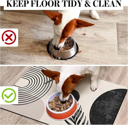Dog Food Mats for Floors Super Absorbent, Pet Cat Food Mat - Image 3