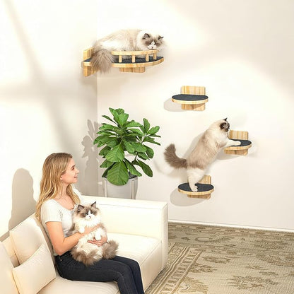 XiaZ Cat Wall Shelves, Corner Cat Shelf - Image 6